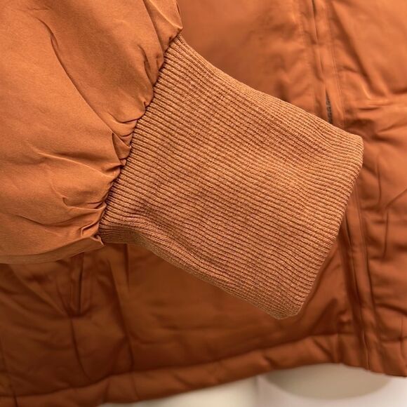 Zeagoo brown full zip baggy puffer jacket size medium NWT - Picture 5 of 15